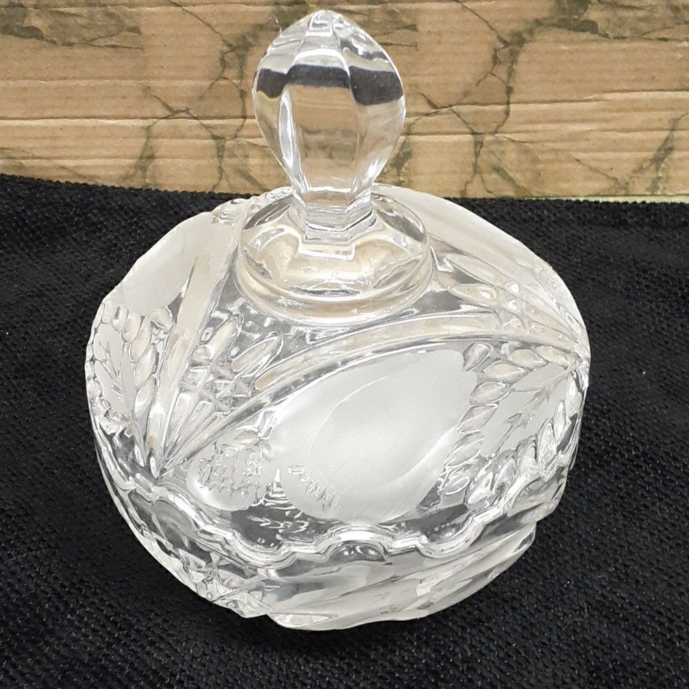 Beyer crystal  candy dish from Poznan Poland- 19th century